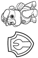 Paw Patrol kleurplaat 2